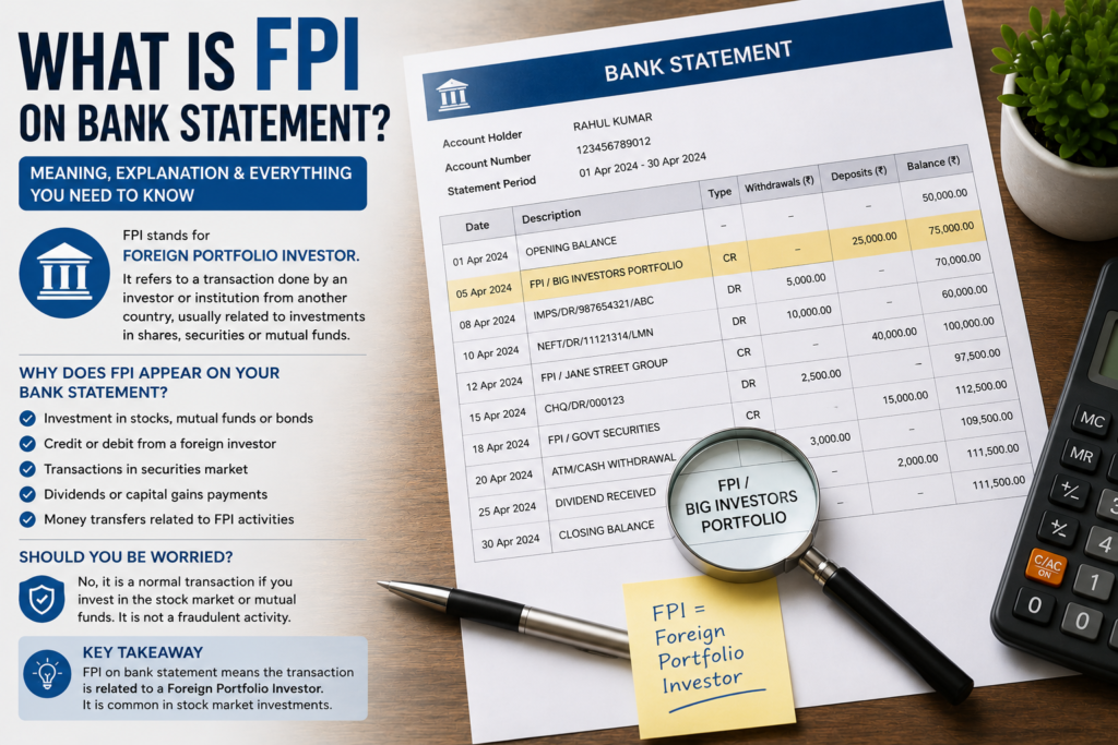 What is FPI on bank statement